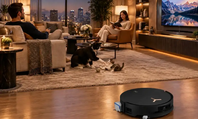 جارو رباتیک اکووکس مدل ECOVACS DEEBOT T80 OMNI